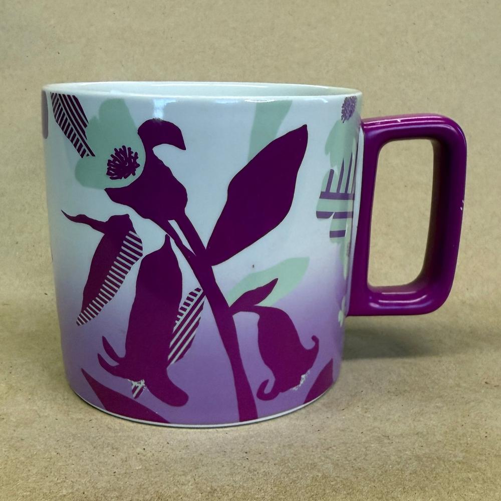Starbucks Purple Fushia Flowers Mug-2022